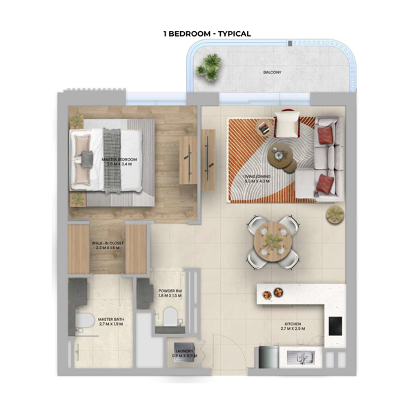 1BR