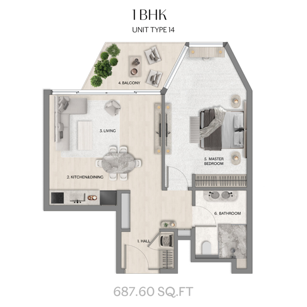 1BR-Unit-Type-14