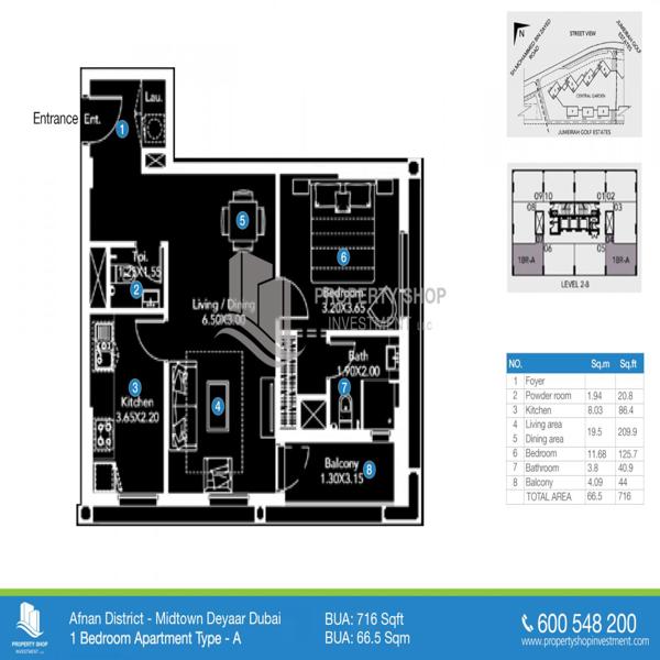 1 Beds