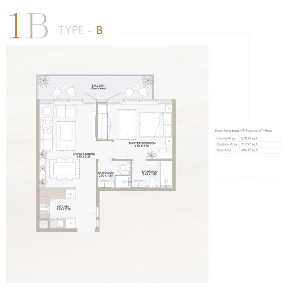 1 Beds