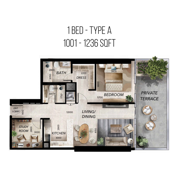 1BR-Type-A