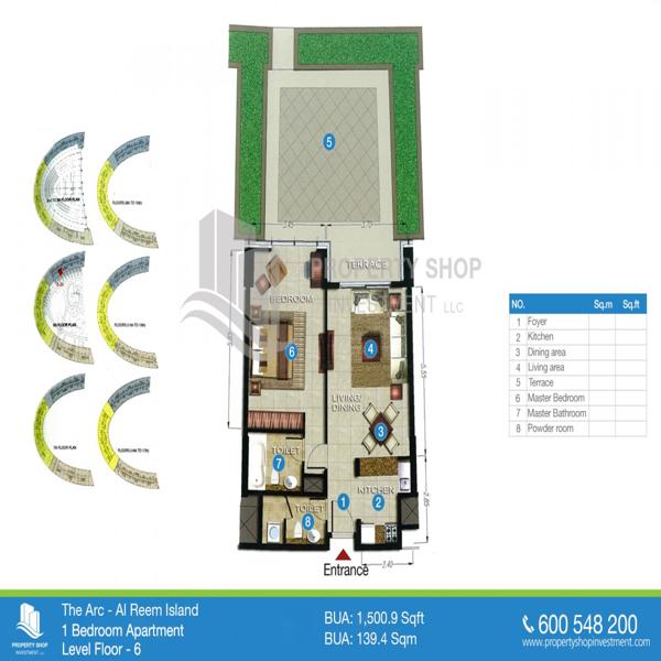 1 Beds