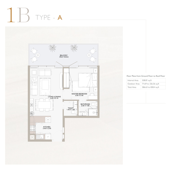 1 Beds