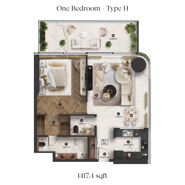 1BR-Type-H