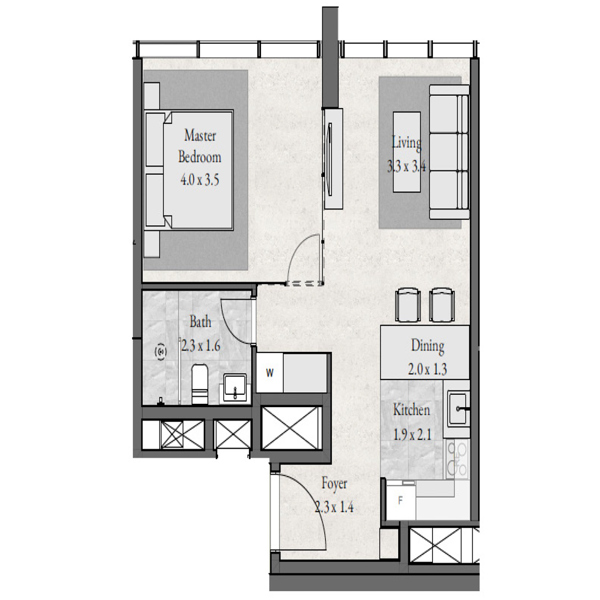 1 Beds