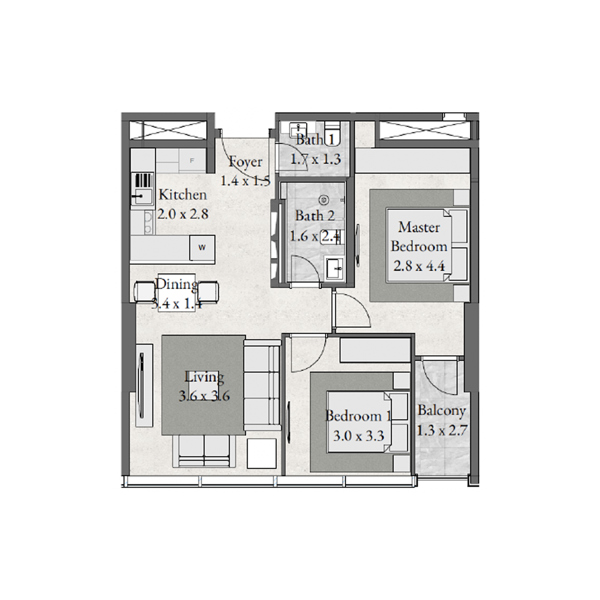 2BR