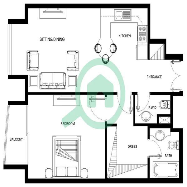 1 Beds