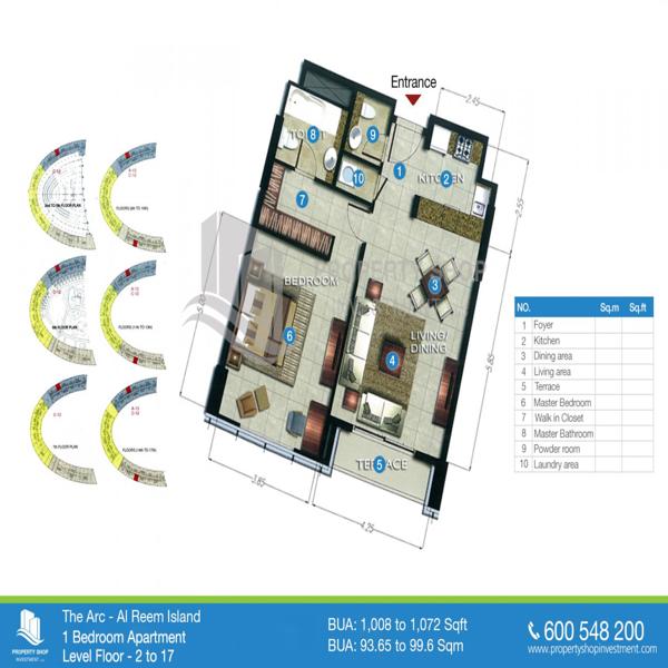 1 Beds