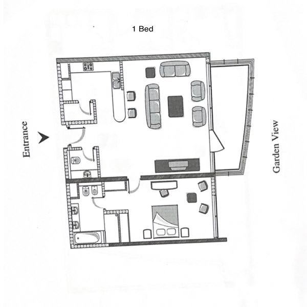 1 Beds