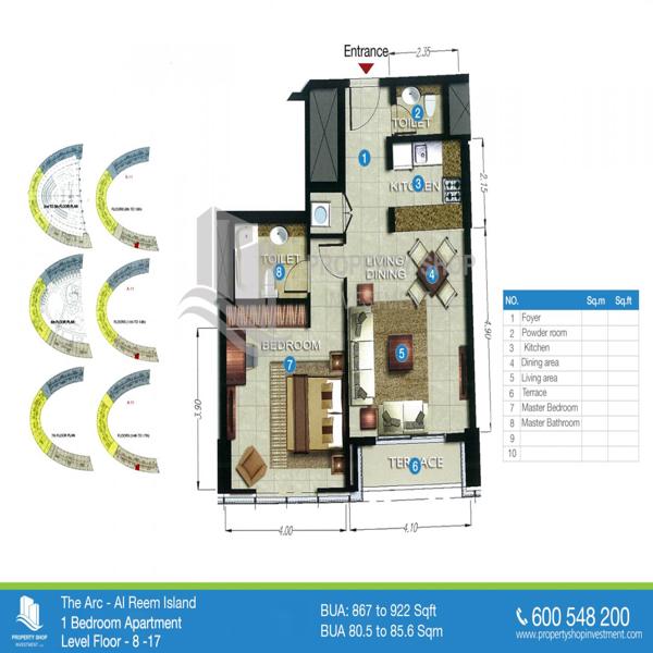 1 Beds