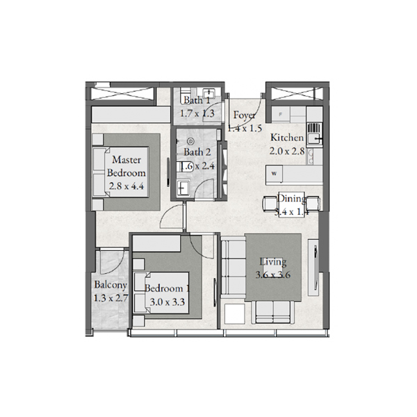 2BR