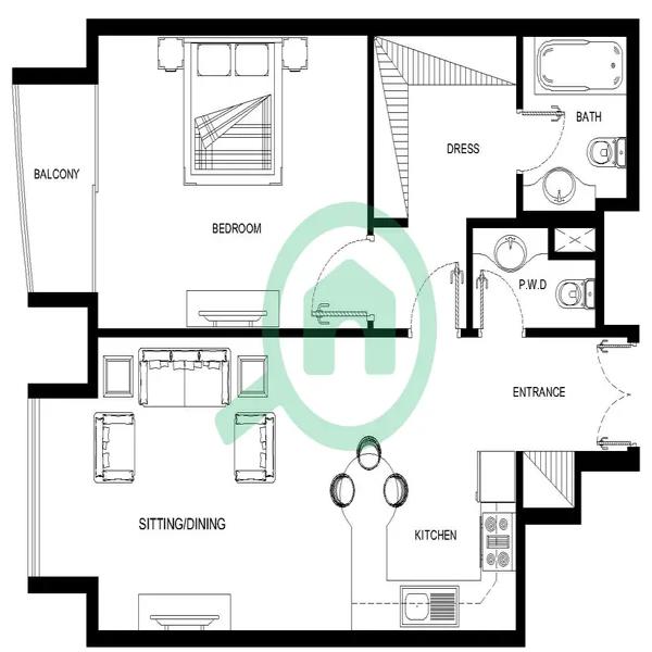 1 Beds
