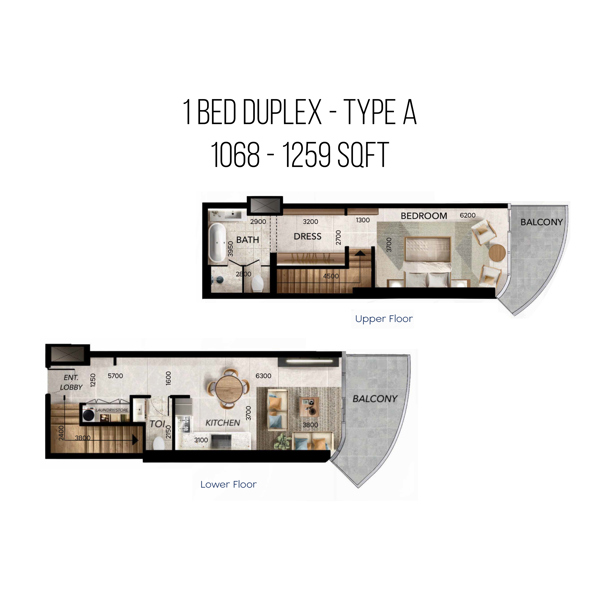 1BR-Duplex-Type-A
