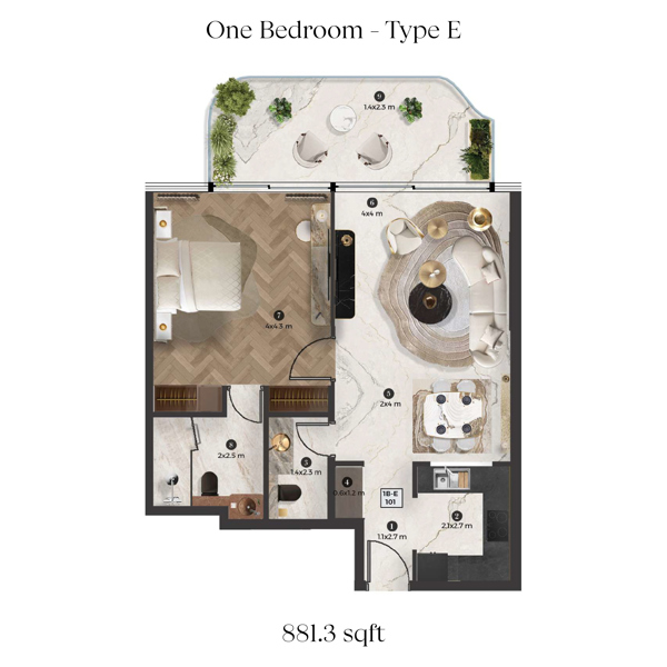 1BR-Type-E